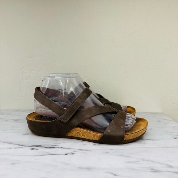Euro Soft By Sofft Tan Leather Strappy Sandals Women’s Size 7 - Picture 5 of 11